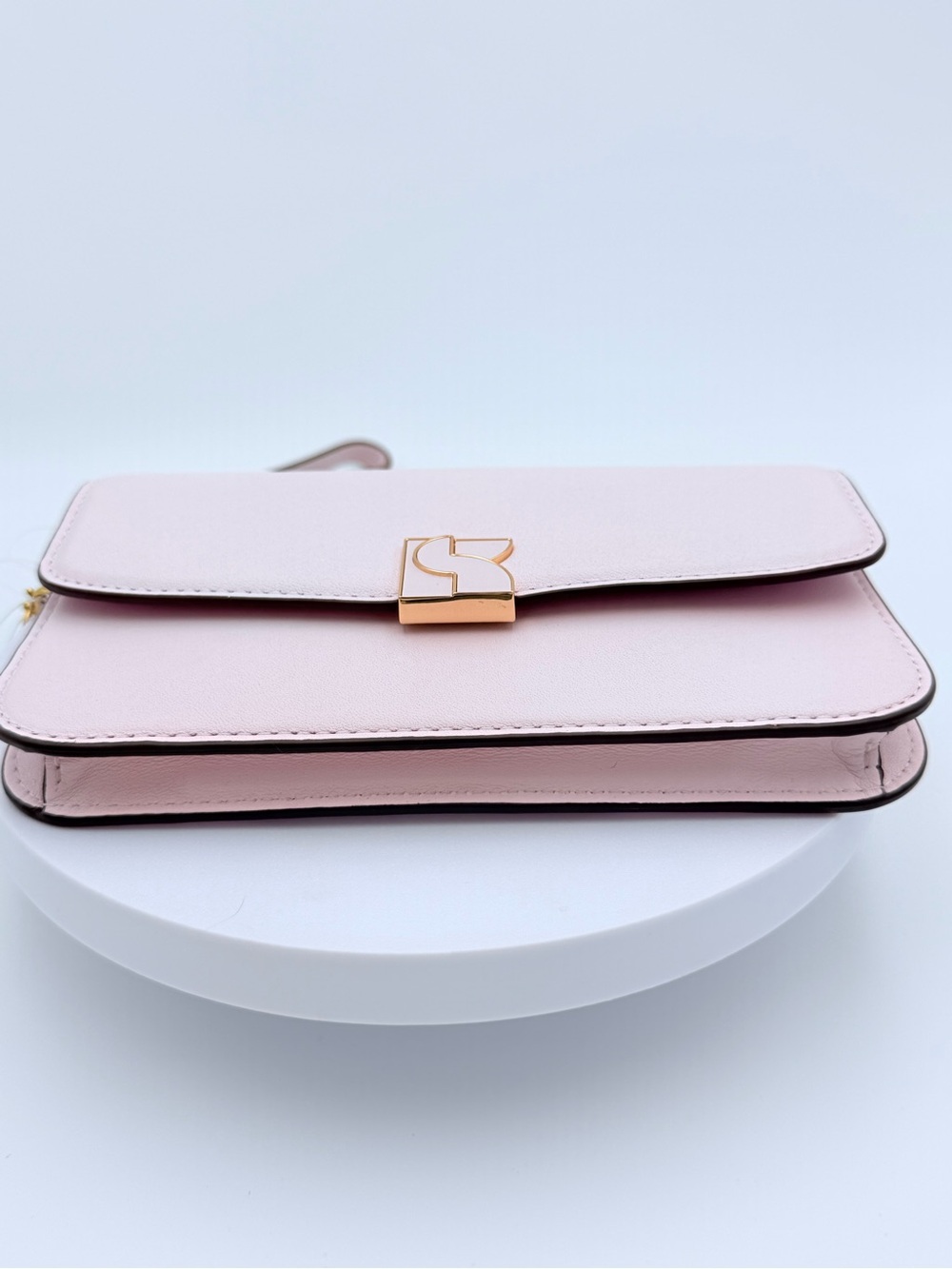 Kate Spade Dakota Flip Smooth Leather Shimmer Pink NWT - Picture 8 of 11